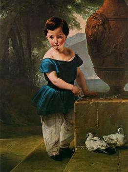 弗朗切斯科 海玆 Portrait of Don Giulio Vigoni as a Child